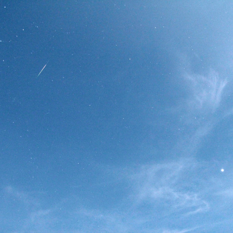 カシオペア、木星とペルセ群流星