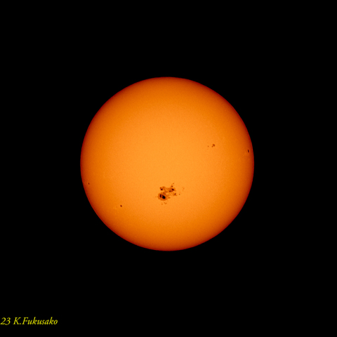 2014/10/23 12:18 の太陽