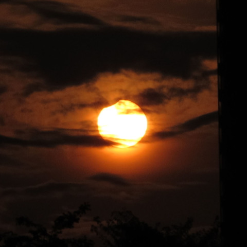 部分日食(最大10分前）