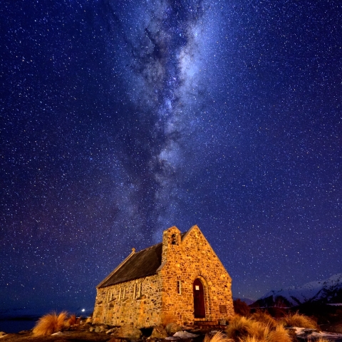 The Church of the Good Shepherd and the Milky way 