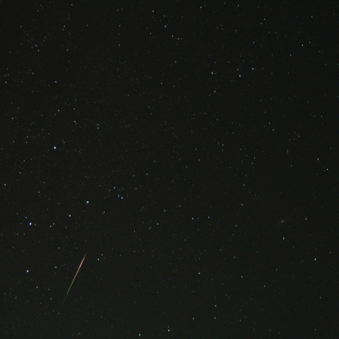 カシオペア座とペルセウス座流星群