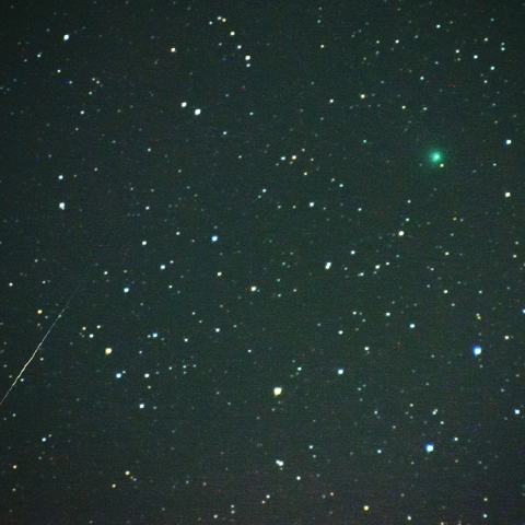 5月13日流星とラヴジョイ彗星 (C/2014 Q2)