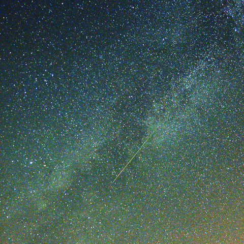 夏の大三角とペルセウス座流星群