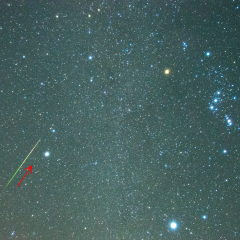 12月13日の流星(うみへび座σ流星群かも？)と冬の大三角