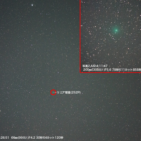 4月20日リニア彗星252P