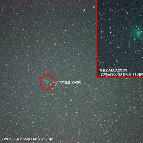 5月1日リニア彗星252P