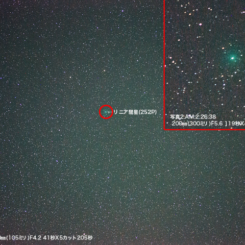 5月4日リニア彗星252P
