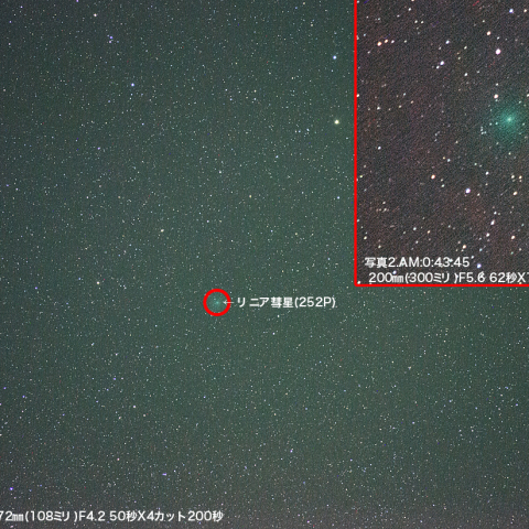 5月5日リニア彗星252P