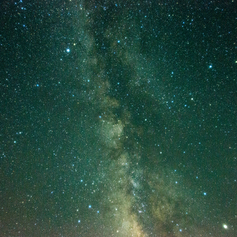 6月3日流星と天の川銀河