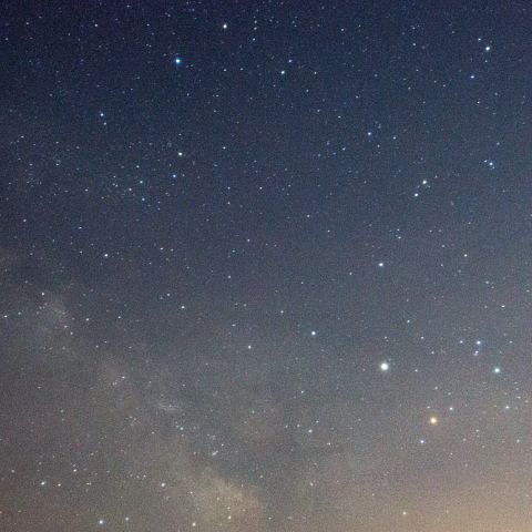 6月9日の火星・土星・アンタレス・天の川