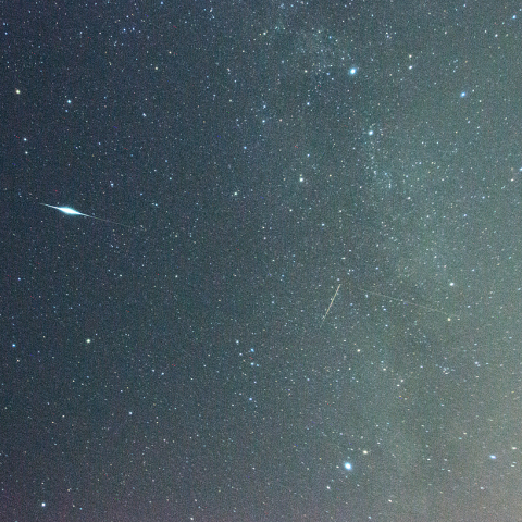7月6日夏の大三角と人工衛星フレア　その3