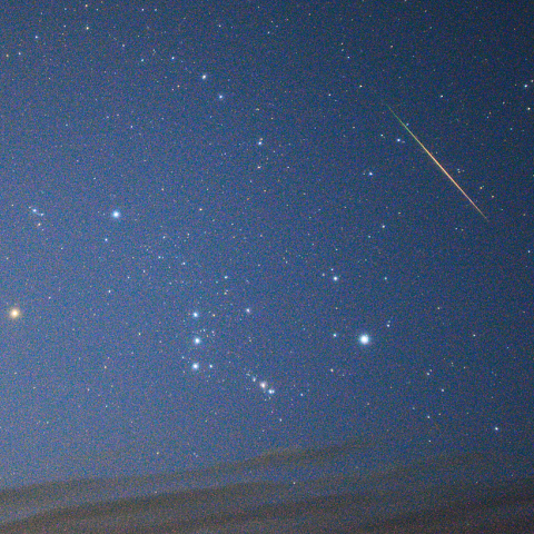 8月13日ペルセウス座流星群とオリオン座