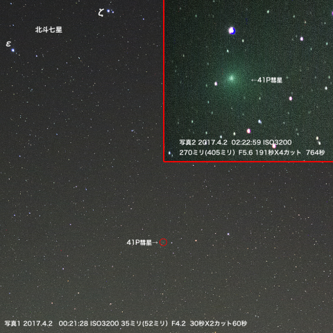 4月2日タットル・ジャコビニ・クレサーク彗星