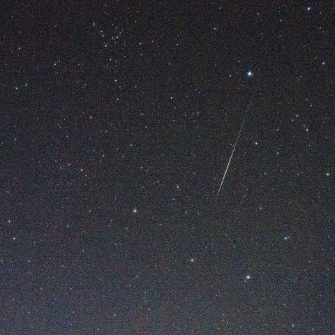 12月15日朝ふたご座流星群