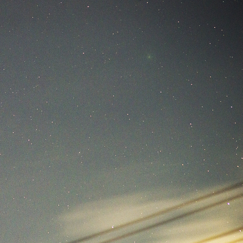 11月24日満月下のウィルタネン彗星（46P）