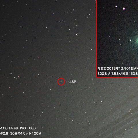 12月1日ウィルタネン彗星（46P）