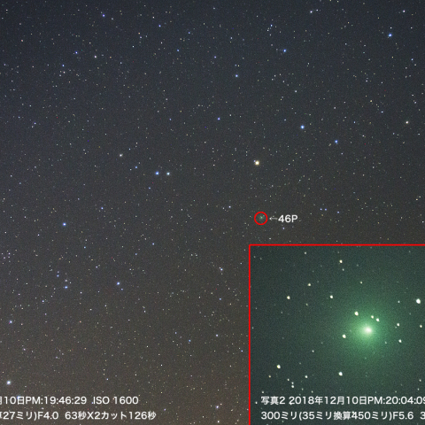12月10日「尾はどうした？」ウィルタネン彗星（46P）
