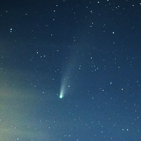 7月25日四国中央市から見たネオワイズ彗星