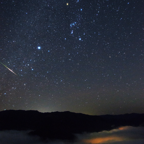 11月22日 流星と冬の大三角