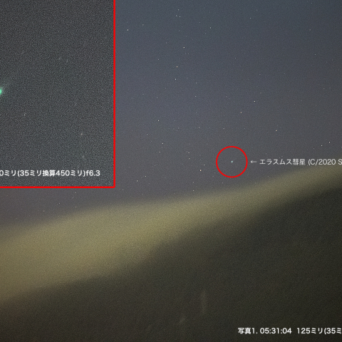 11月27日 エラスムス彗星 (C/2020 S3)