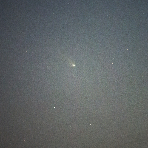 12月23日前日より暗くなったレナード彗星（C/2021 A1）