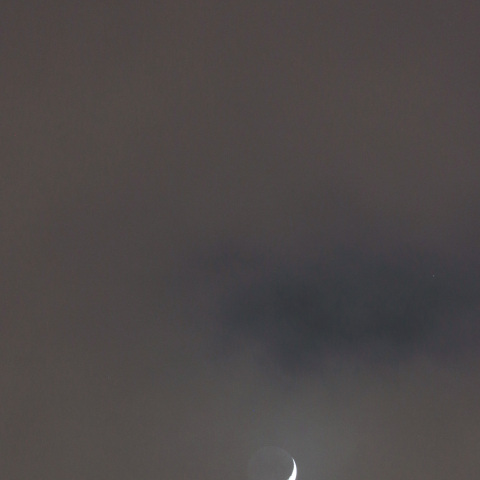 金星と三日月