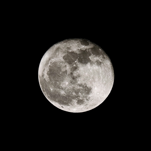 The moon the day after Pink Moon（月齢16.0）