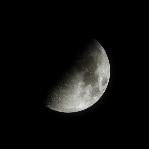 20190413 月齢8（上弦の月）