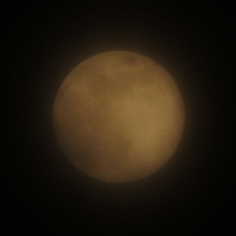 平成最後の満月（月齢14.2）