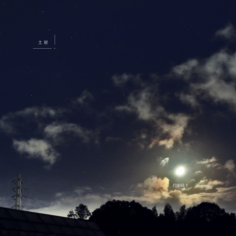 土星に向かう月