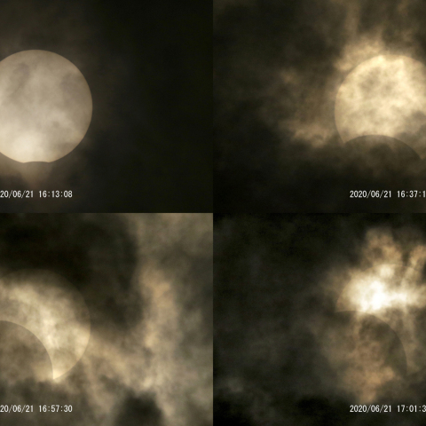 横浜での部分日食