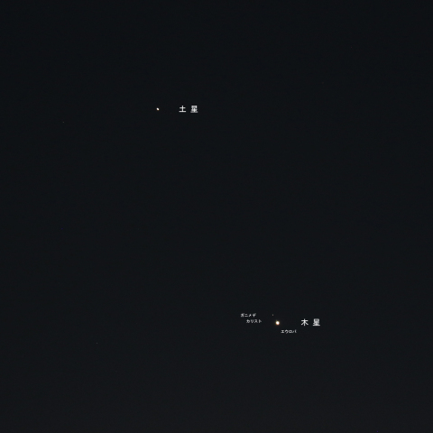 20201206 土星、木星とその衛星たち