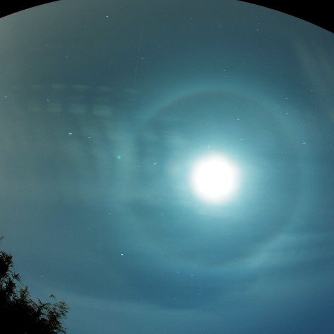 しぶん儀座流星群の夜の月