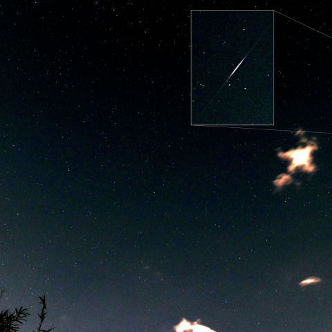 20210811 ペルセウス座流星群の夜の散在流星