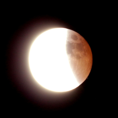 20221108 月食の終わりと天王星の出現