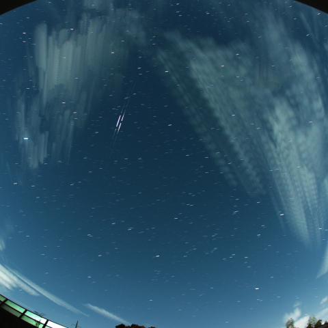 20230812 ペルセウス座流星群極大2日前の夜空、人工衛星２つ