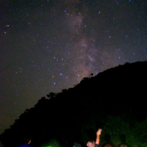 仲間と観た天の川