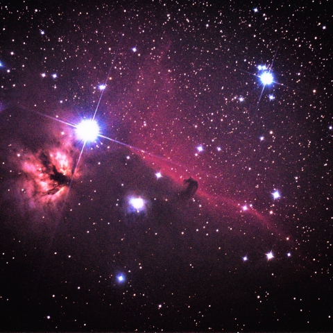 同じくIC434馬頭星雲望遠鏡で初めて撮ったなり！