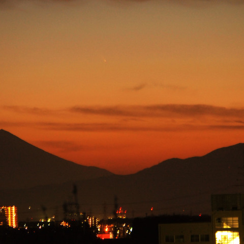 富士山とならんで