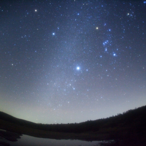 冬銀河の八島が池