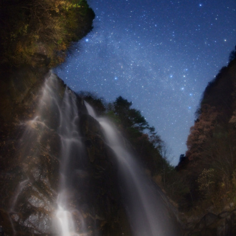 天の川の不動滝