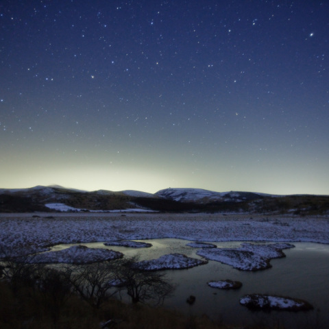 昴の凍結八島湿原