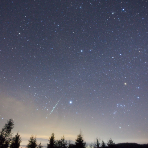 ふたご座流星の霧ケ峰