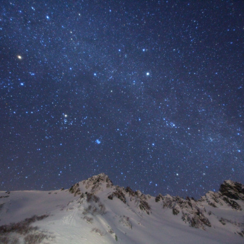サギダル宝剣の冬銀河