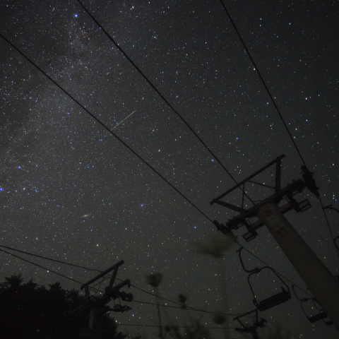 ペルセウス座流星の治部坂高原スキー場