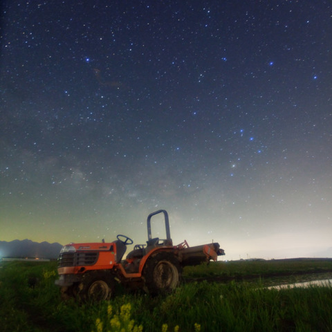田植の頃の天の川