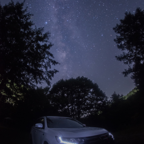 天の川のPHEV(プラグインハイブリット)