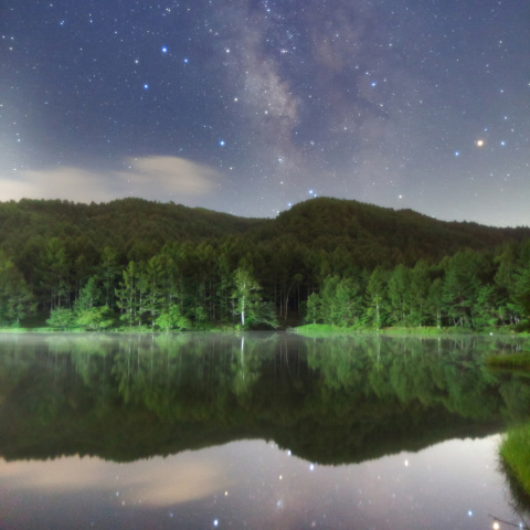 水鏡銀河の千代田湖