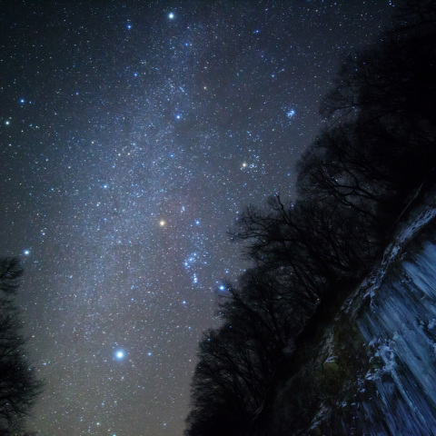 冬のダイヤモンド木曾三岳氷柱群