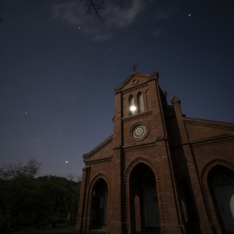 月映す堂崎天主堂